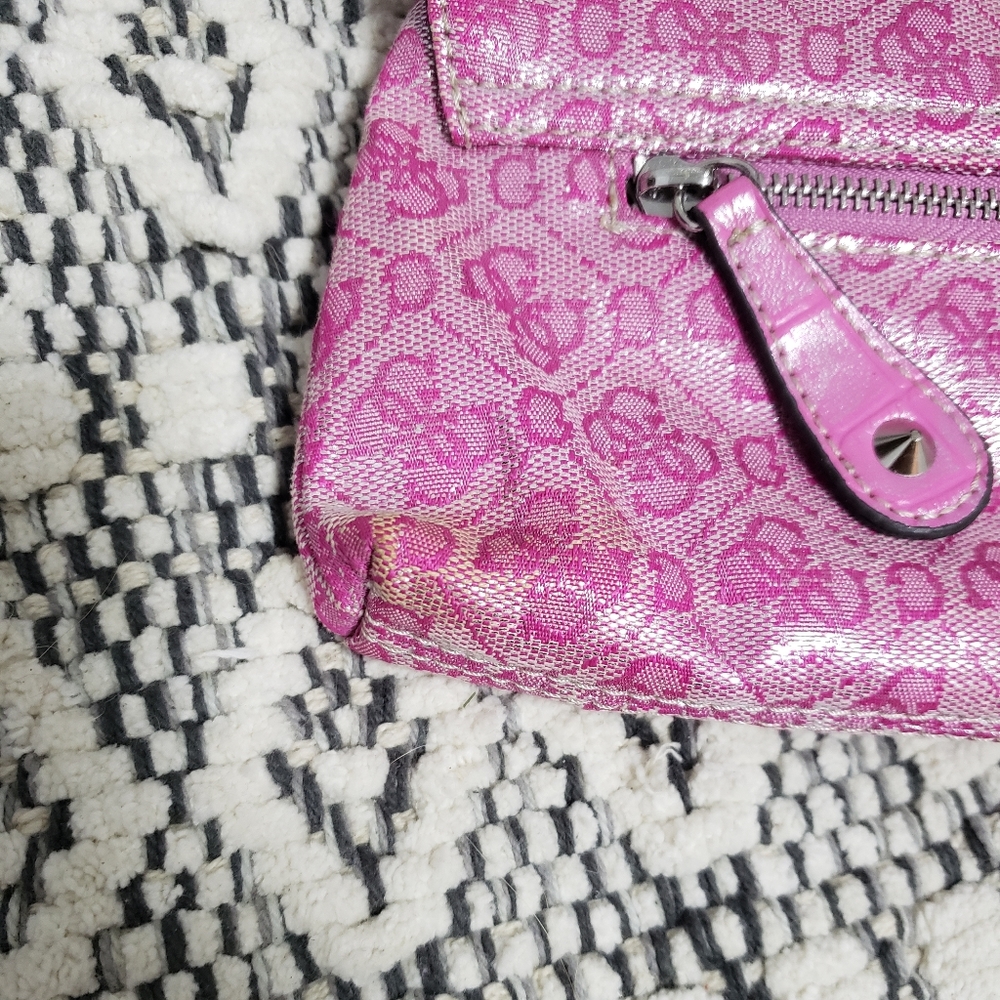 GUESS Pink Monogram Clutch - Picture 10 of 10